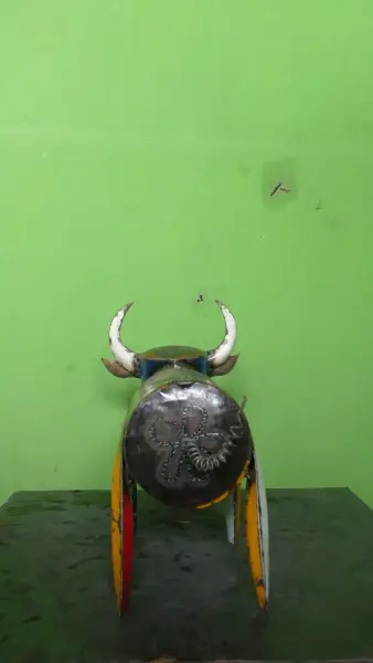 Product image 4 of the product “Buffalo, 28 cm Height, metal art. ”